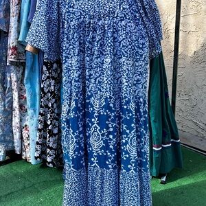 Only Blue and White Floral Dress